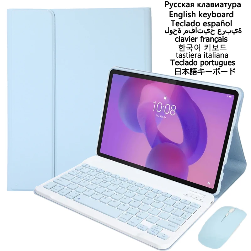 

Чехол с клавиатурой для Lenovo Idea Tab 11 дюймов TB336FU TB336ZU, чехол-подставка для Xiaoxin Pad 11 2025 TB335FC, клавиатура для планшета