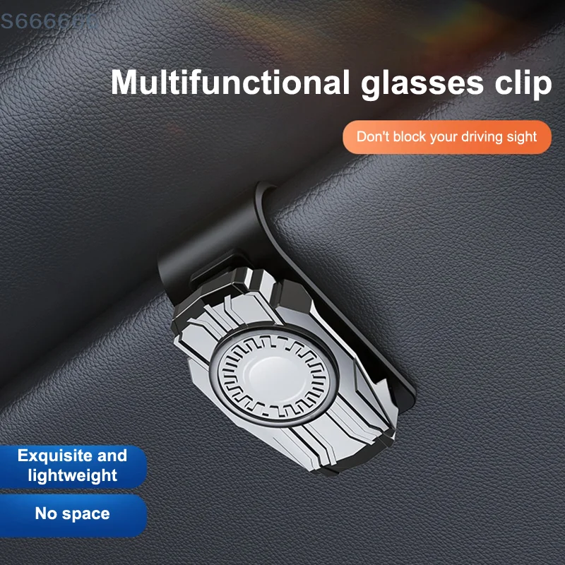 

Car Sun Visor Clip On Storage for Glasses, Card & Ticket, Universal Fit Auto Interior Organizer