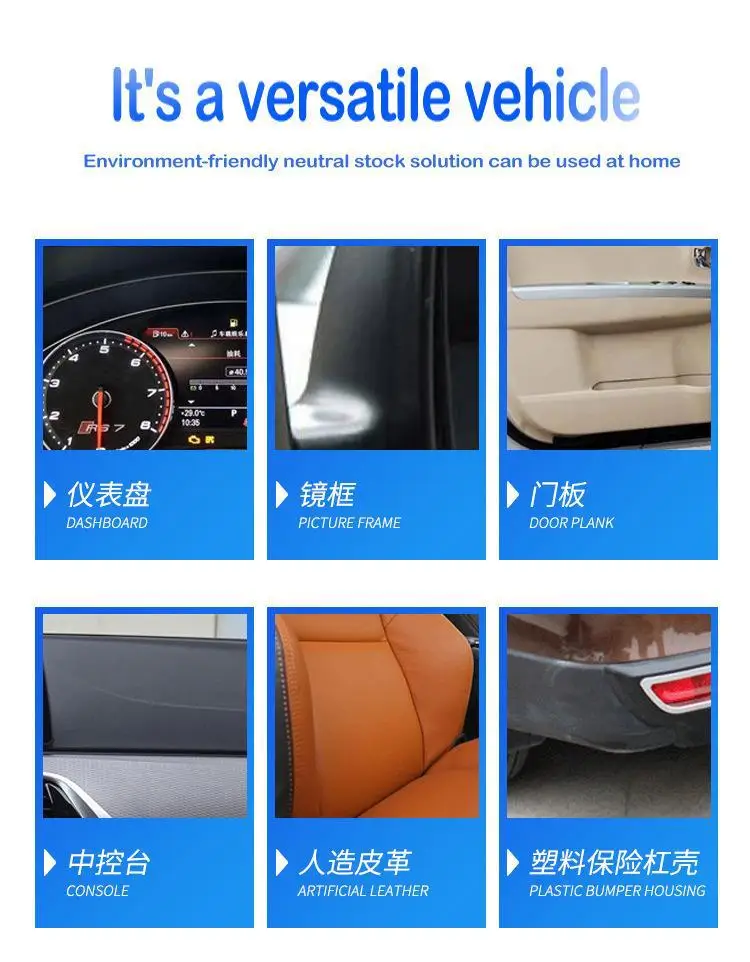 Car Plastic Restorer Back To Black Gloss Car Cleaning Products Plastic Leather Restore Auto Polish And Repair Coating Renovator