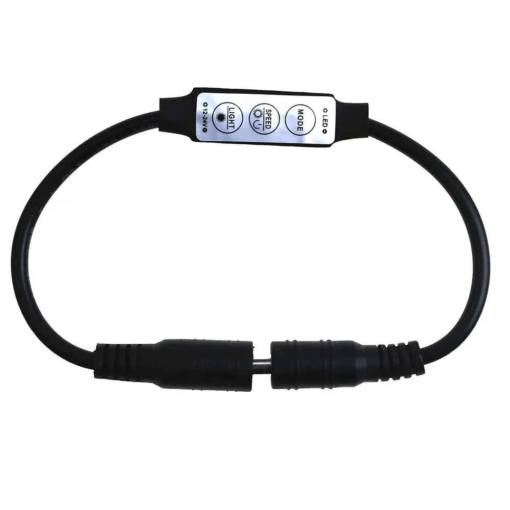 Mini LED dimmer com conector DC, cor preta, 3Key, 12V, 24V, 5V, 24V, 12A, boa qualidade
