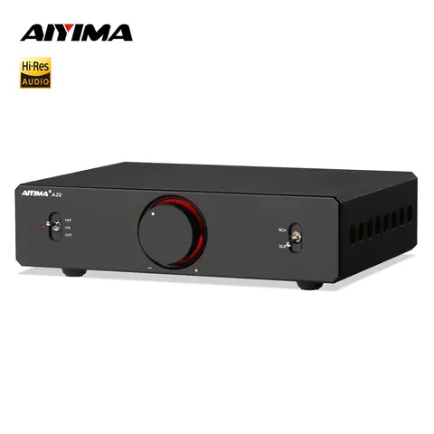 AIYIMA A20 HPF 하이패스 필터 PFFB 스테레오 파워 앰프 TPA3255 하이파이 2.0 오디오 앰프 300Wx2 XLR/RCA 완전 밸런스드 입력