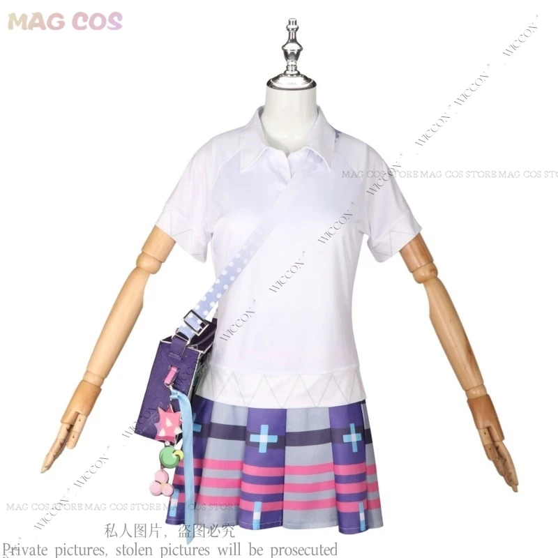 Anime New mikku PJSK Cosplay Costume Wig Daily Outfit For Girl Woman Skirt Cute mikuku Bag Sports Wear Role Play New Set Uniform