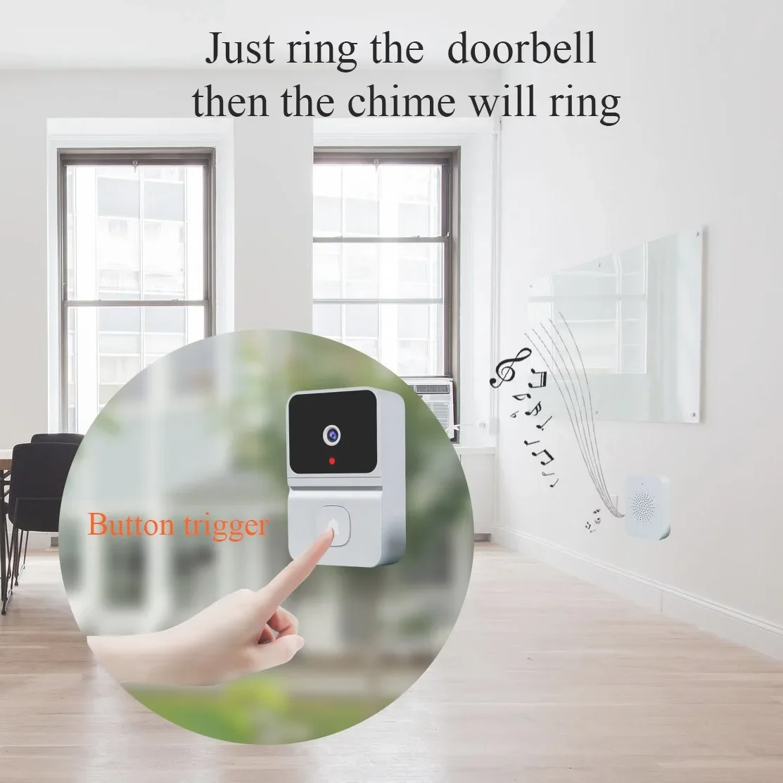 Video M8 Mobile Smart Camera Visual Smart Doorbell Wireless High Quality Camera English Russian