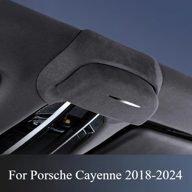 

For Porsche Cayenne 2018-2024 Car Glasses Case Roof Sunglasses Storage Clip Auto Supplies Interior Modification Accessories