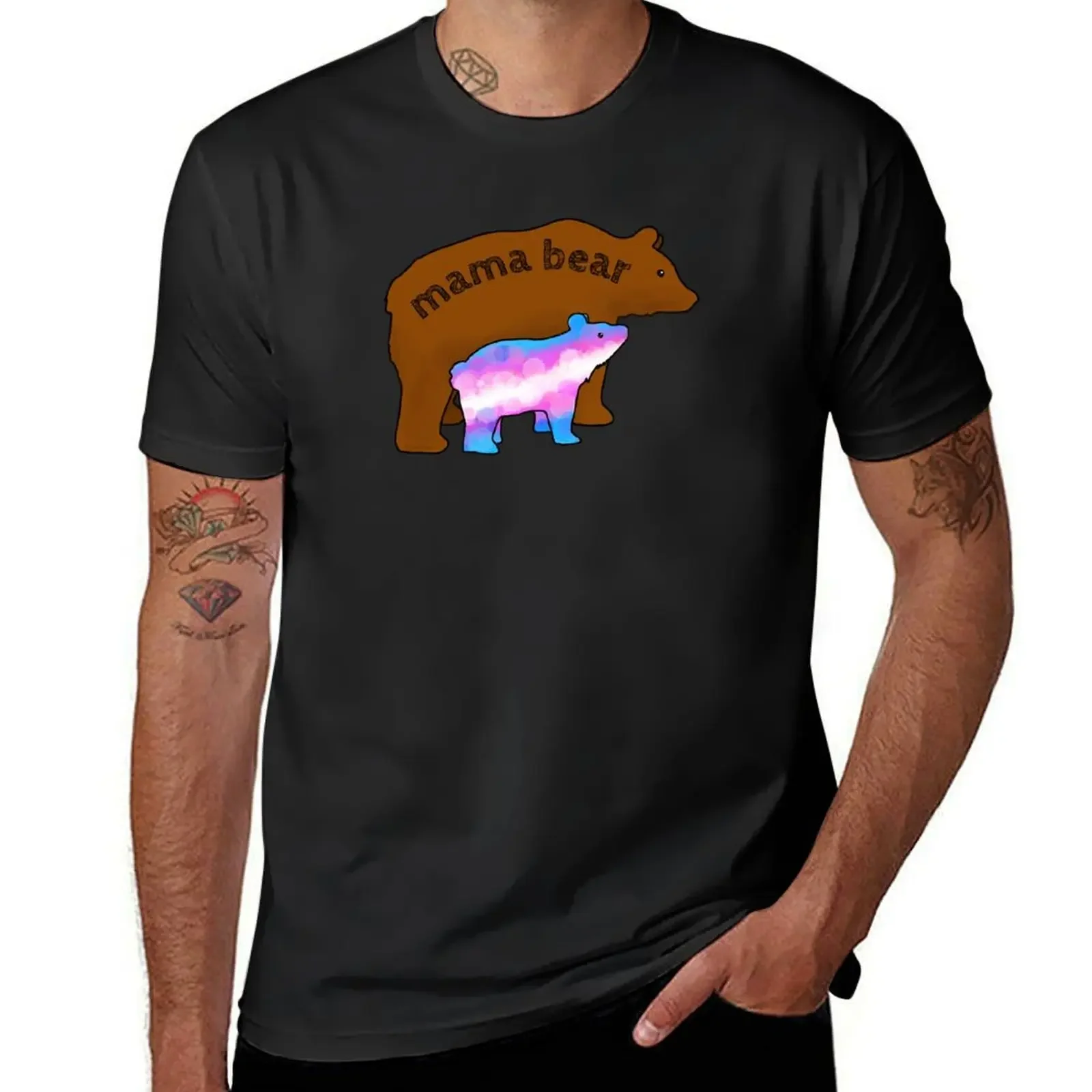 Mama bear to trans kids T-Shirt custom shirt quick-drying essential t shirt mens t shirt