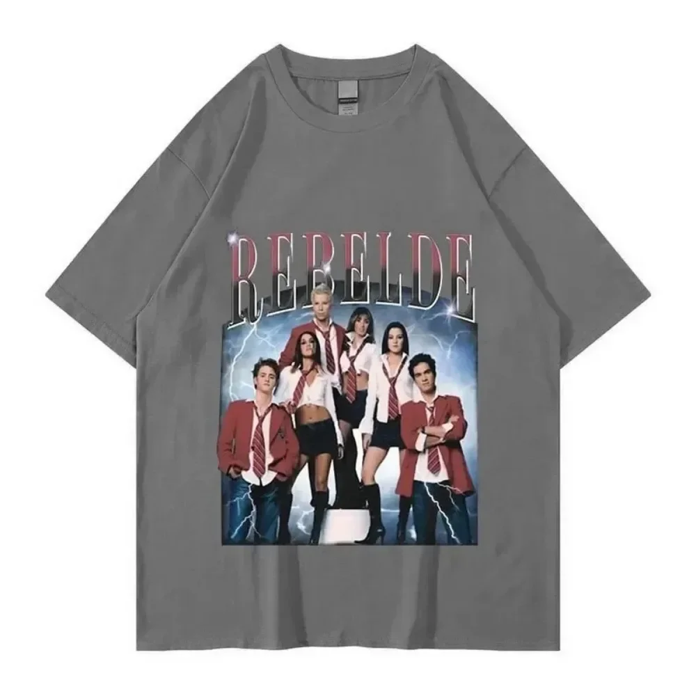 Limited Rebelde Rbd Concert T Shirt Men Women Vintage 90S Classic Mexican Tv Series Cotton Tee Tshirt Short Sleeve T-Shirts Tops