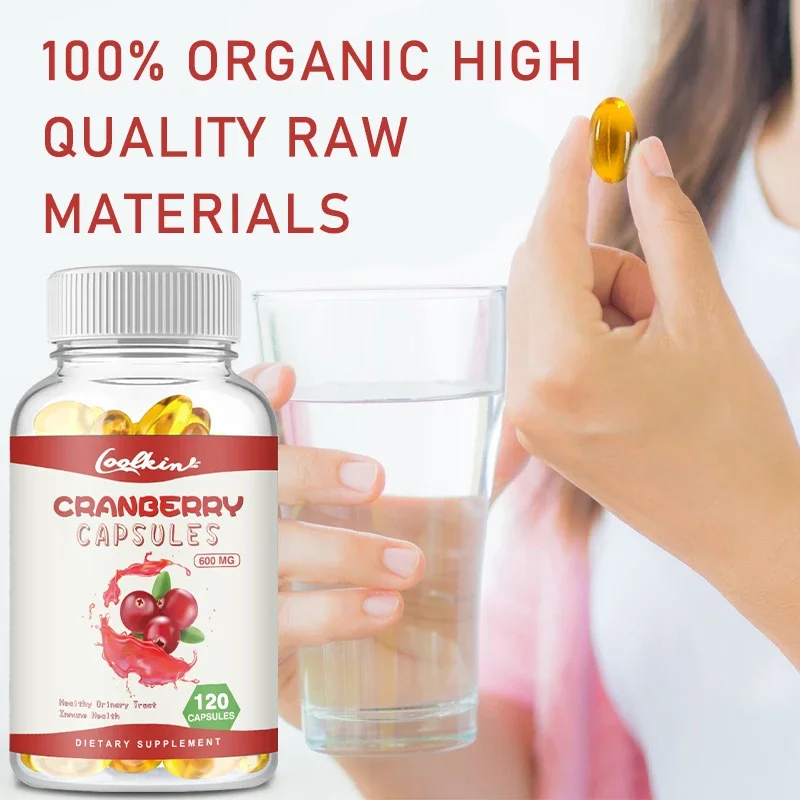 Cranberry Capsules - Cleaning The Kidneys Support Bladder & Urinary Tract Health