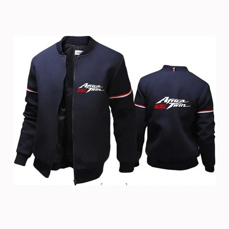 Africa Twin Crf 1000 L Crf1000 2024 Men's Spring Autumn New Zipper Flight Jacket Casual Fashion Outdoors Sports Coat Printing