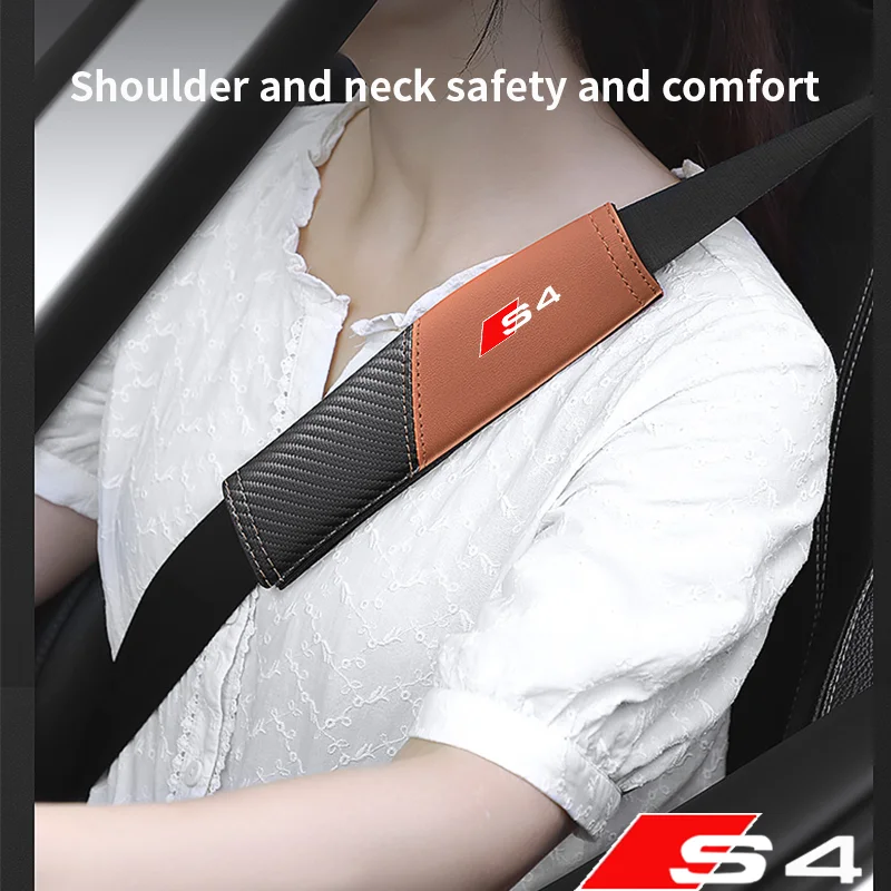 

1Pcs car seat belt cover shoulder pad interior accessories for Audi S4