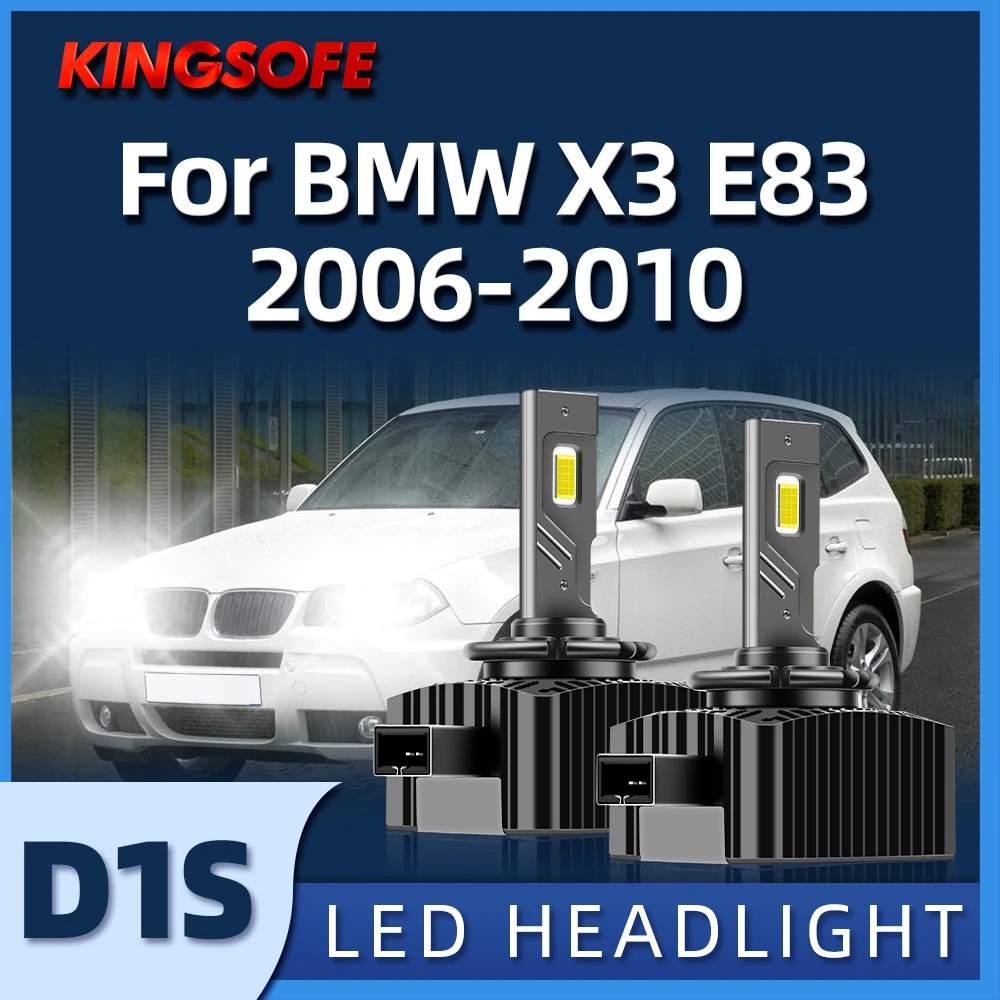 

KINGSOFE D1S LED Headlight 6000K HID Turbo CSP Chips 55W Plug&Play For BMW X3 E83 2006 2007 2008 2009 2010