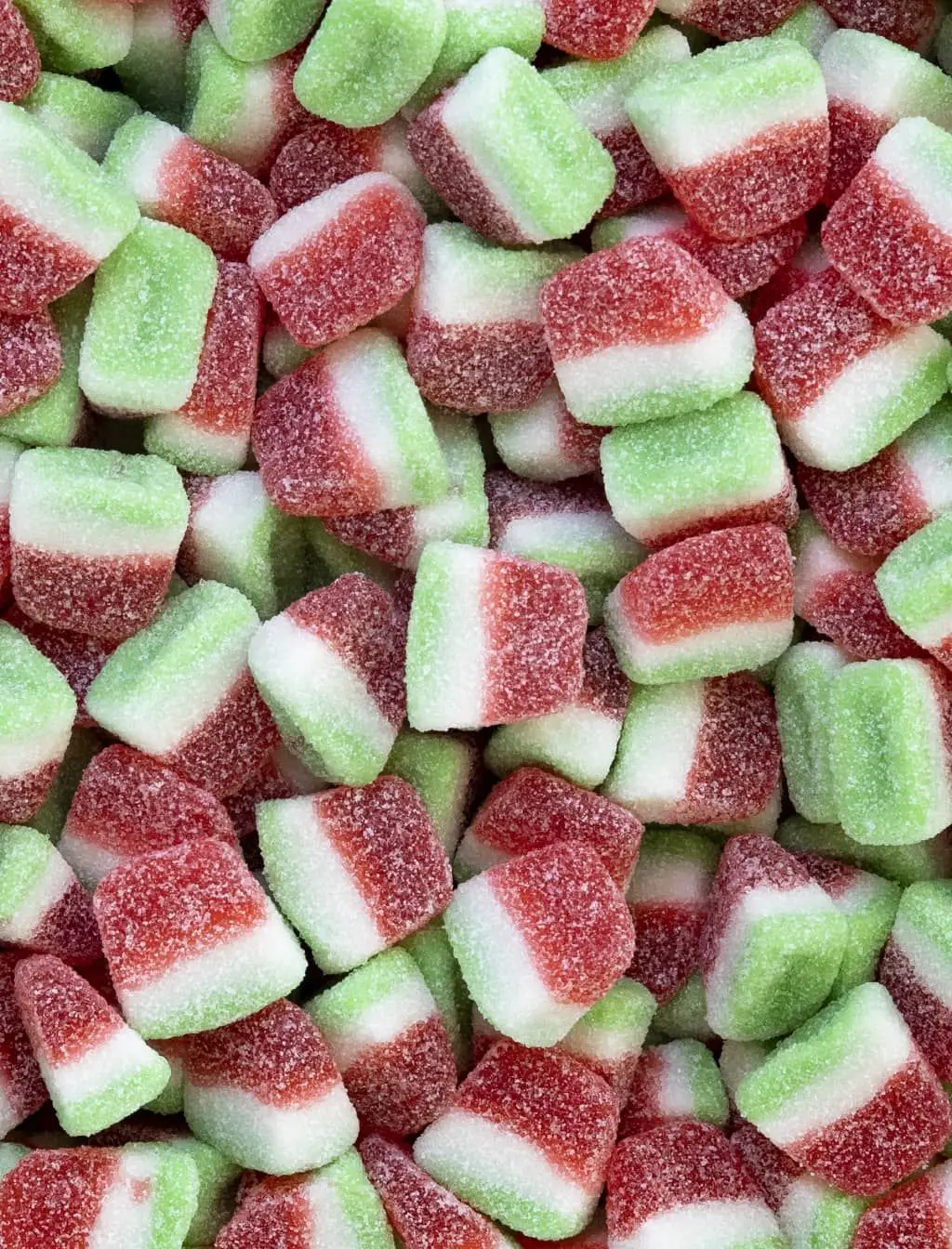 Gominolas Vidal Mini Tajadas Sandía bolsa 1 Kg - Refrescantes golosinas con forma de tajada de sandía recubierta de chispeante polvo pica en tamaño