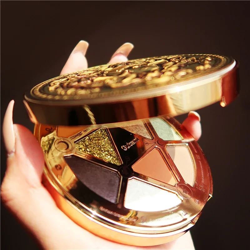 GUICAMI Lucky Coin Eyeshadow Pallete Sunrise Eyeshadow Nude Matte Make Up Eye Shadow Palette Cosmetics Makeup