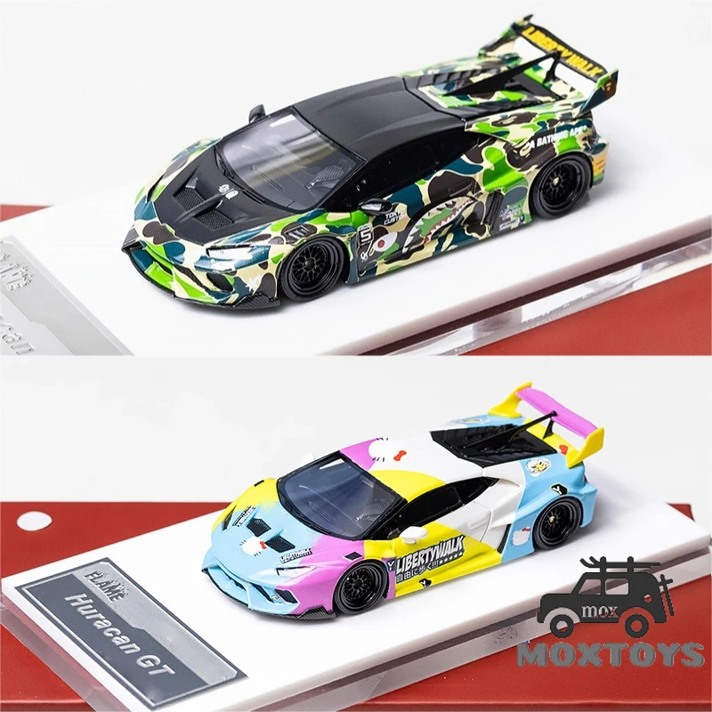 

Flame 1:64 LBWK LB Huracan GT LP610 Camouflage / cat Colorful Resin Collector's Vehicle Model Car