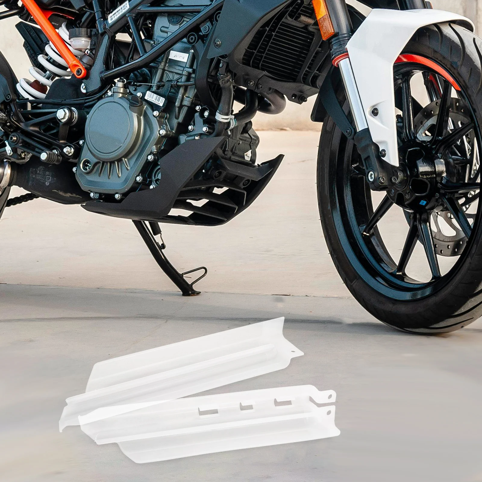

1 Pair Motorcycle Front Fork Tube Guards Shockproof Mud Resistant Wear Resistant Impact Protection Easy Installation Stylish