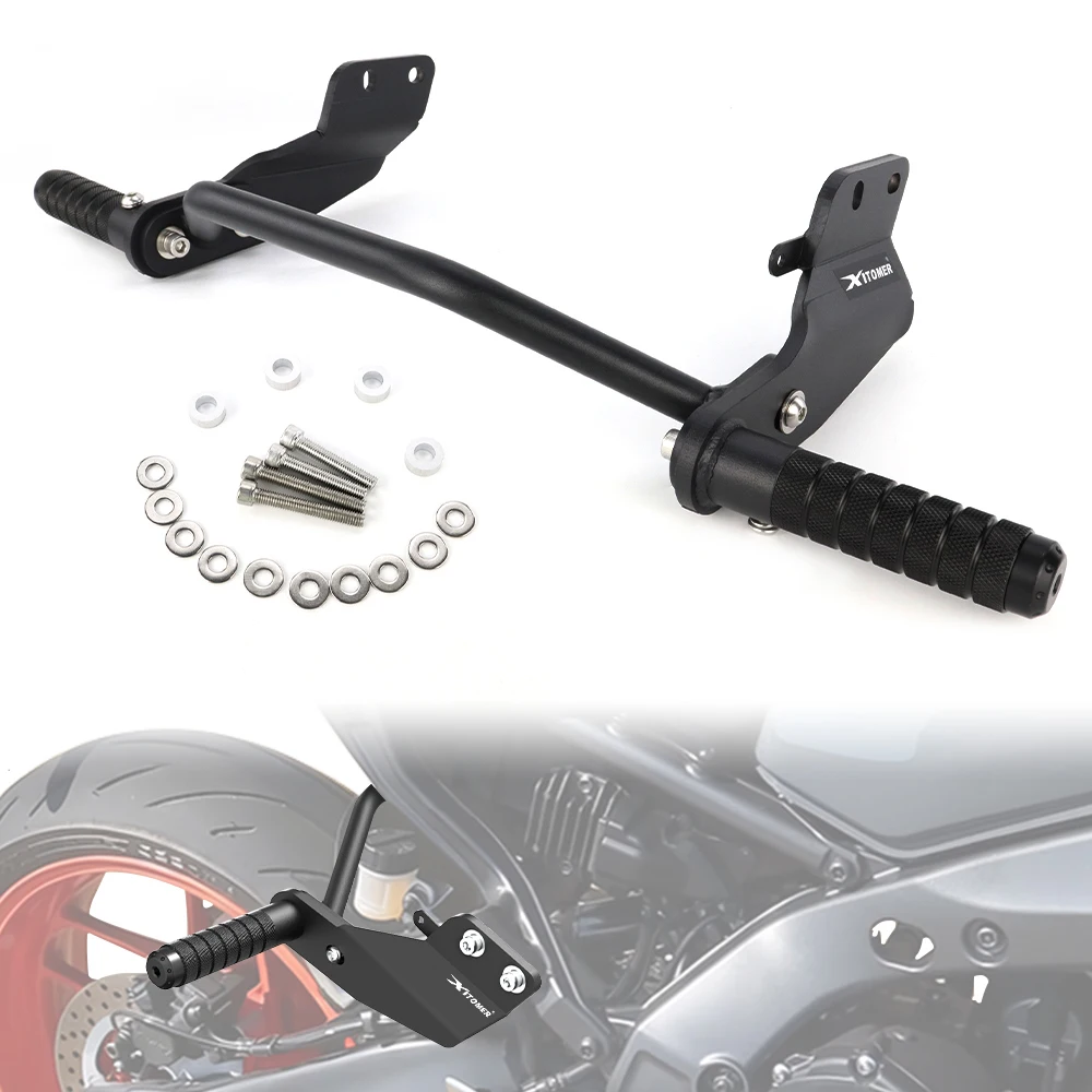 

For Yamaha MT-09 MT09 MT 09 SP 2021 2022 2023 Motorcycle Steel Subcage Stunt Cage Rear Passenger Foot Peg Crash Bar Engine Guard