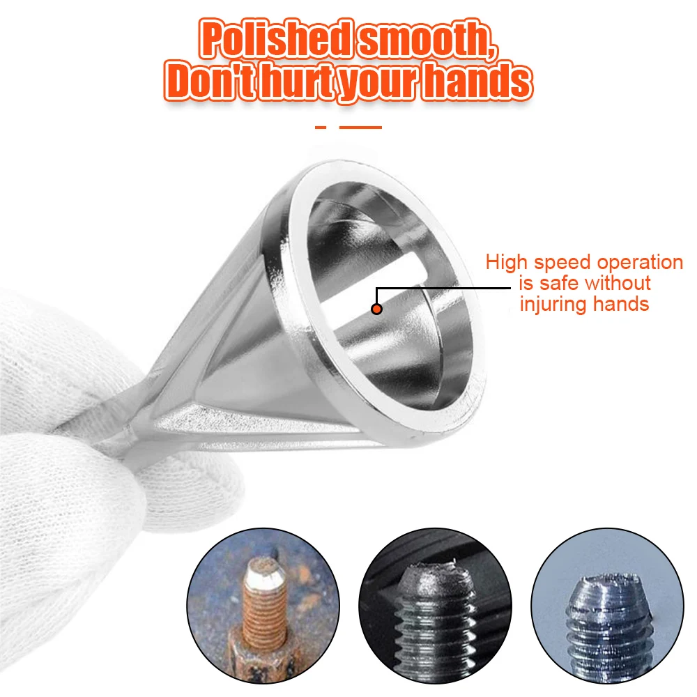 1/2Pcs Entgraten Externe Fase Werkzeug Edelstahl Entfernen Entgraten Werkzeug für Metall Schraube Schnelle Entfernen Bohren Zubehör