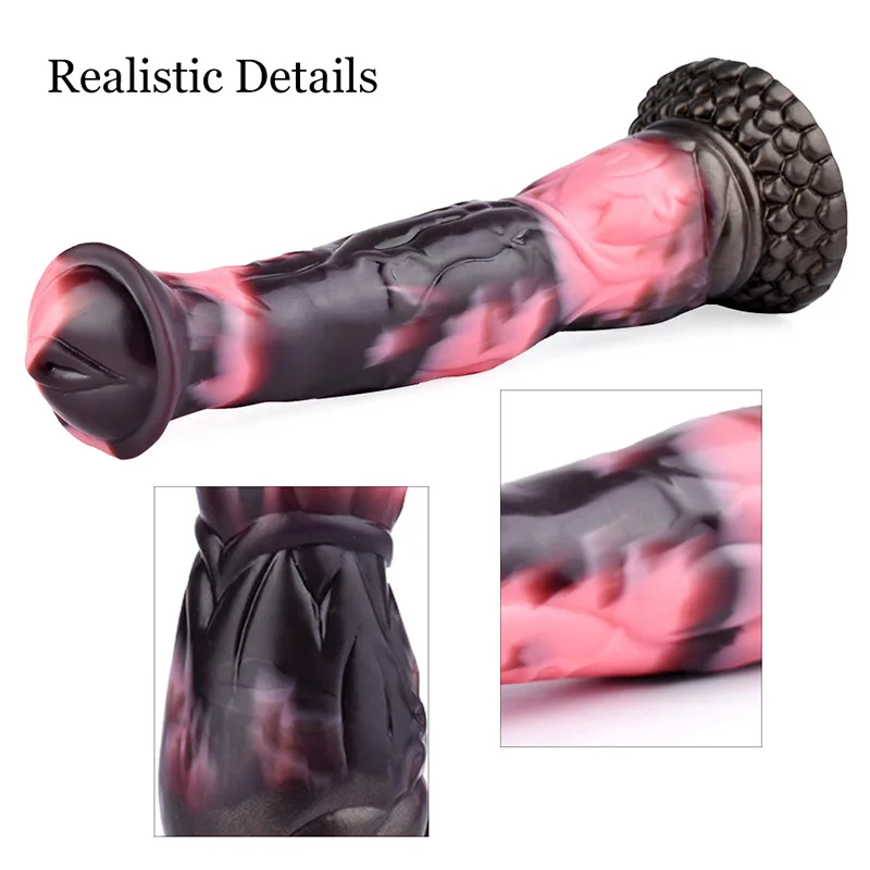 28.5*6.4cm Soft Silicone Large Horse Dildo Realistic Animal Penis Fake Dick Anal Women Masturbator Sex Toys for Ass Masturbation