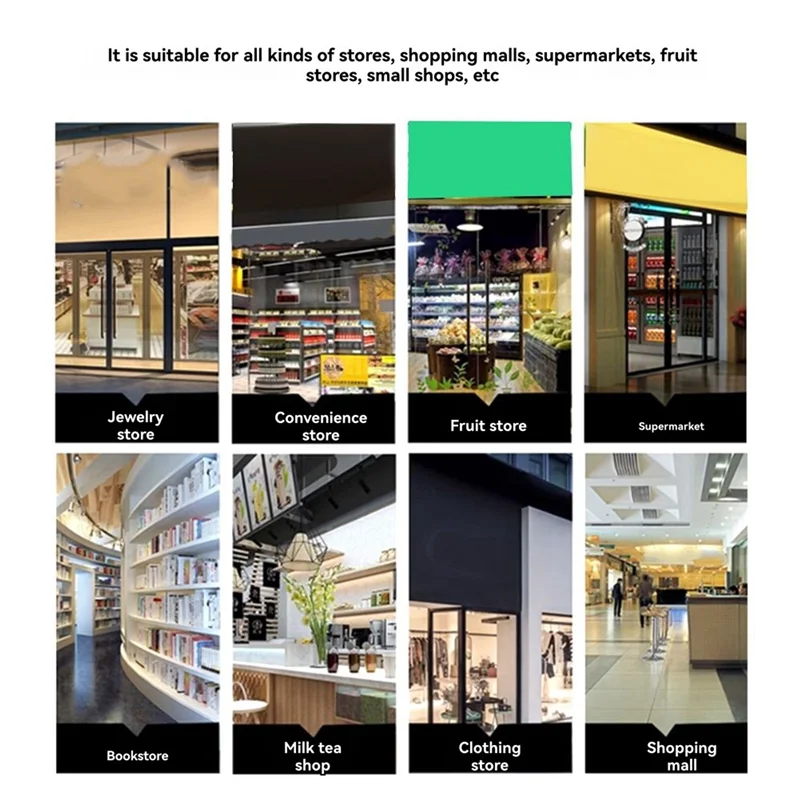 【T07A】مستشعر حركة لاسلكي PIR Guest Chime Door Alarm Entry For Shop Company Security Protection Alarm Doorbell