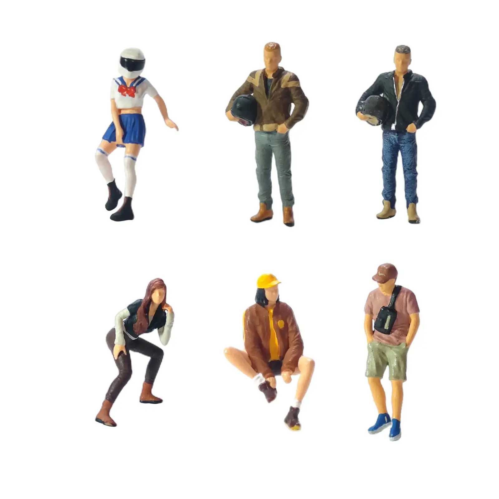 Resin 1/64 Figures, Miniature Model Figures, Movie Props, Miniature Scenes Decor