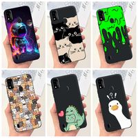 For ZTE Blade A51 Case BladeA71 Cute Astronauts Cartoon Cover Soft TPU Phone Case For ZTE Blade A71 A7030 BladeA51 Fundas Bumper