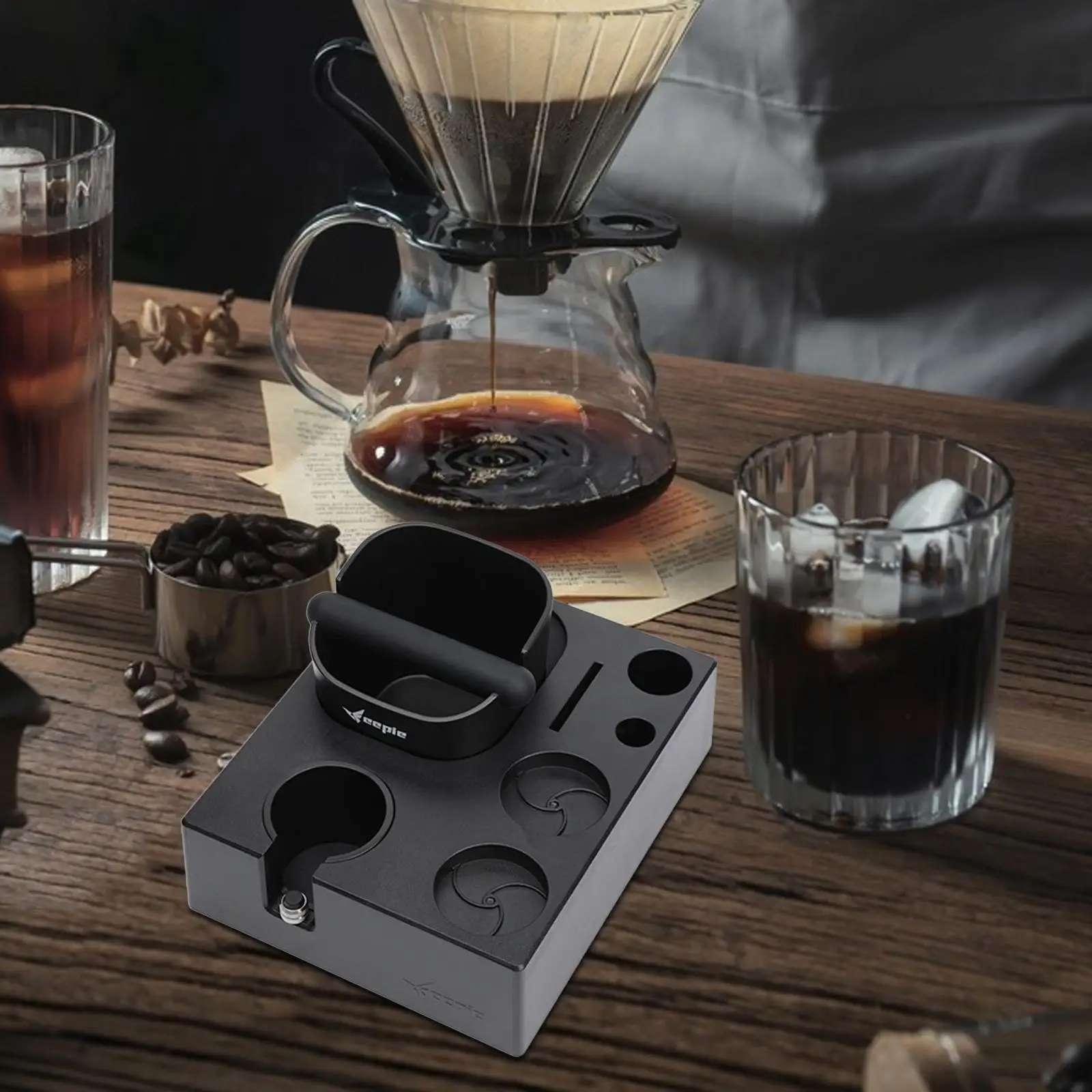 

Подставка для кофейной гущи Tamper Stand с противоскользящим основанием для профессиональных кофемашин, аксессуары для эспрессо