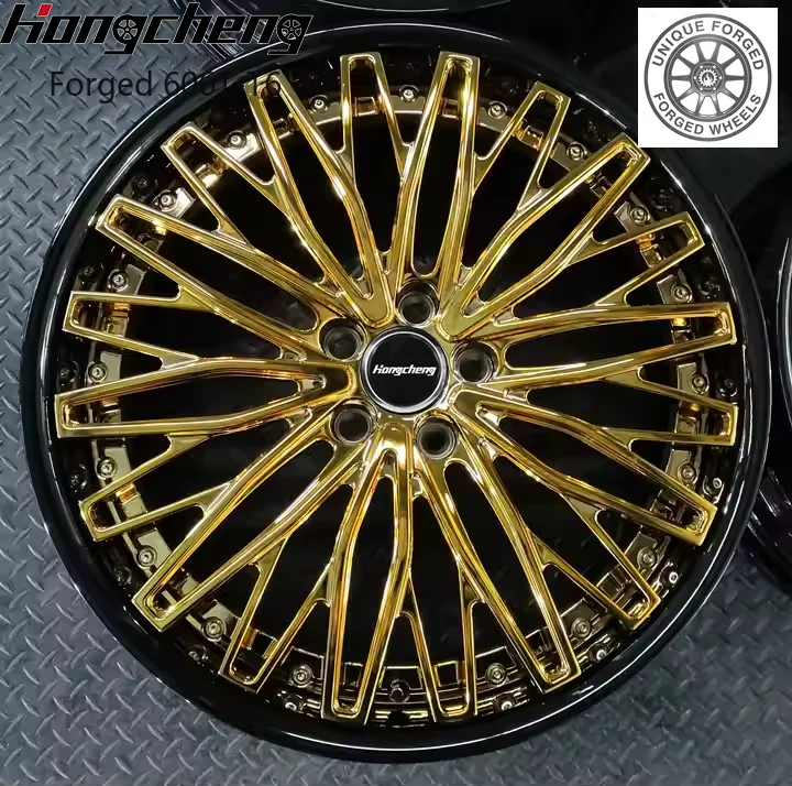 

2026 New Design Classic Custom 2 Piece 5x112 Chrome Forged Car Racing Wheels Rims for Charger Mustang