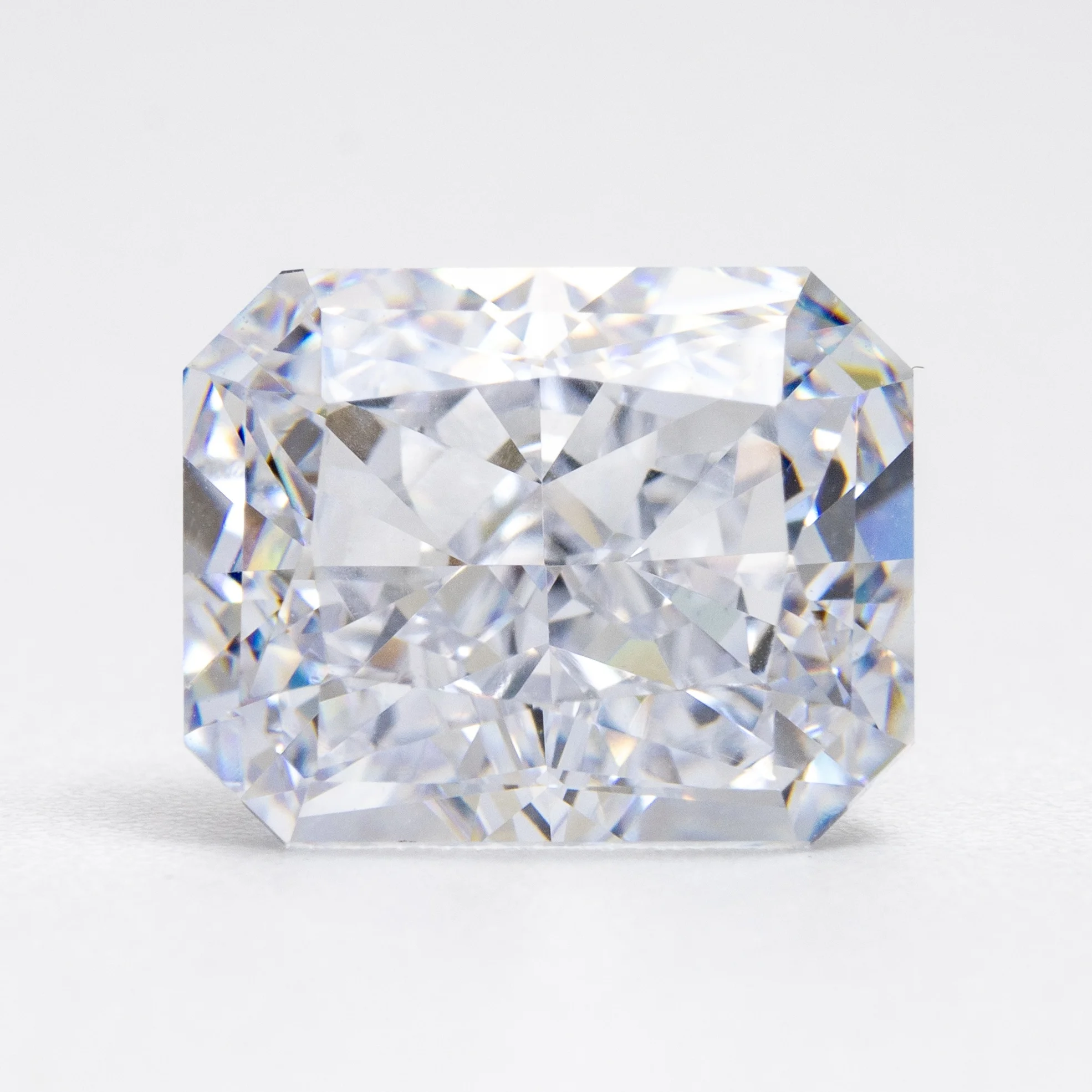 Cubic Zirconia Crushed Ice Cut Rectangle Shape D Color Charms Loose Stones Used For DIY Jewelry Making Inlay Main Materials