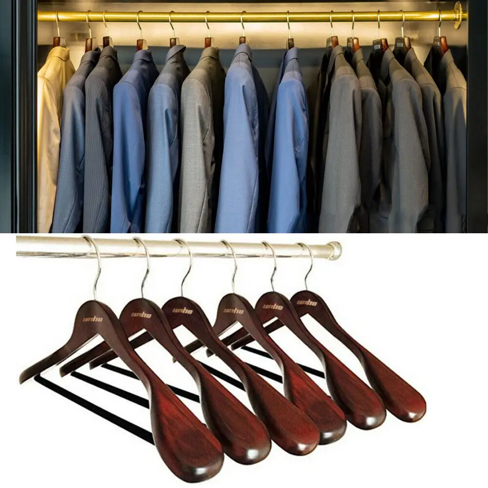 

Luxury Wide Shoulder Suit Hanger Coat Dress Jacket &Trouser Bar