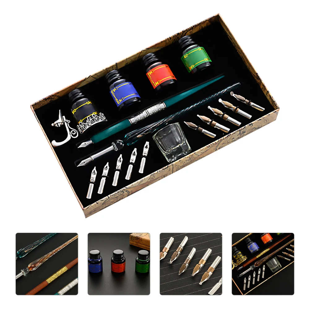 

Dip Pen Set Calligraphy Writing Tools Student Stationery Signature Kit Graduation Gifts Premium Material Smooth Surface Various