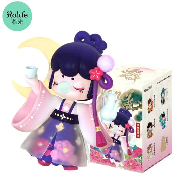 Robotime Rolife Nanci Chinese Classical Poetry Blind Box Action Figures Doll Toys Surprise Box Girls Toys for Children Friends