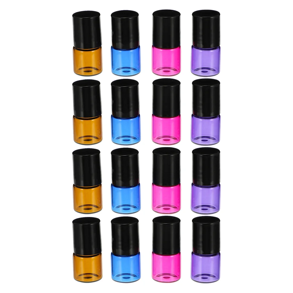 

16 PCS Roller Bottle Essential Oil Storage Glass Sub Bottles Refillable Liquid Cosmetics