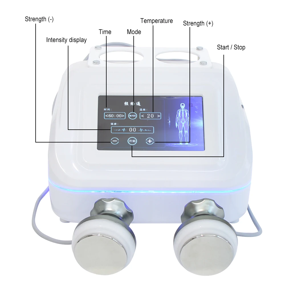 Microcurrent Meridian Machine EMS Meridian Therapy Instrument Back Heating Massage Muscles Relax Pain Relief devices