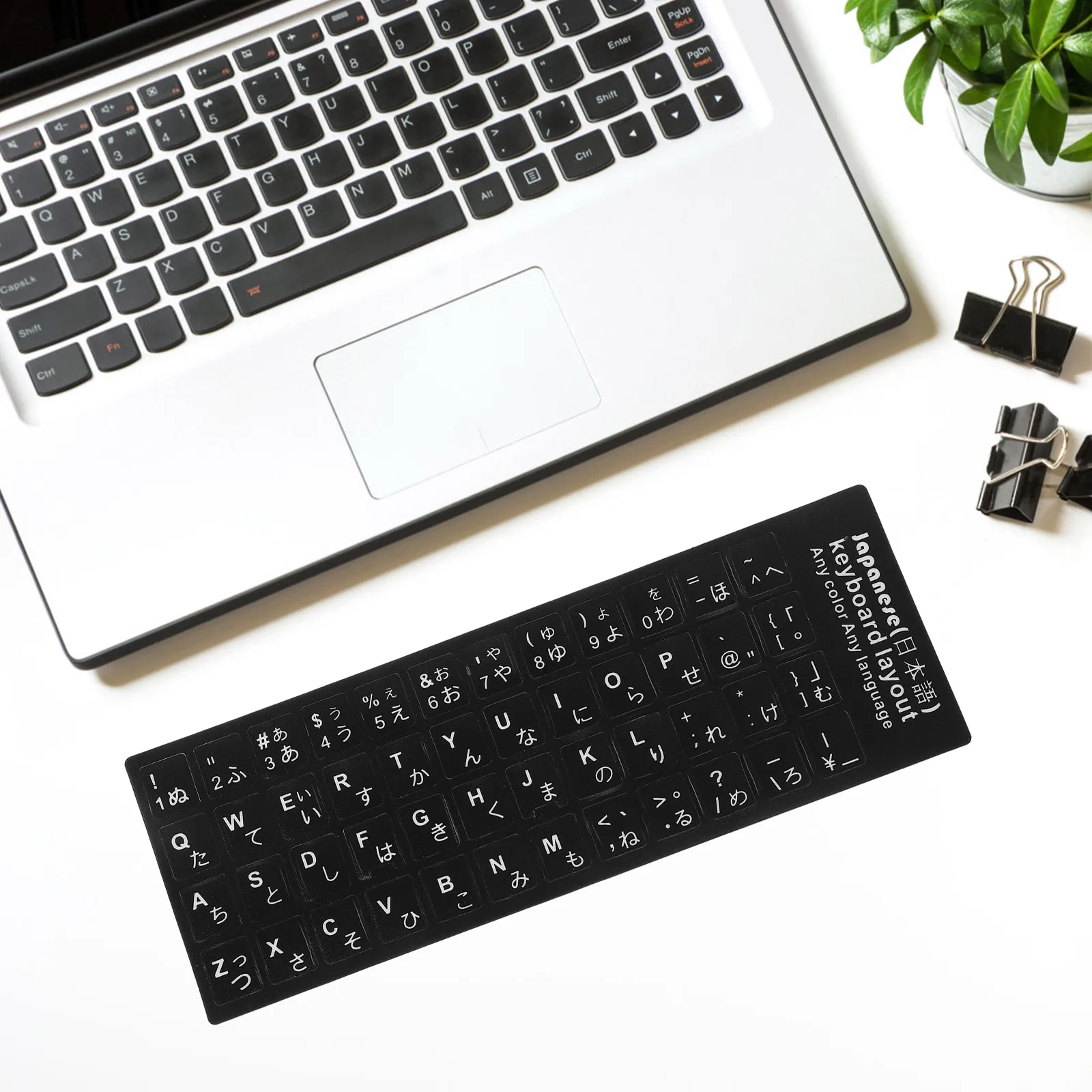 

6pcs Waterproof Keyboard Stickers Laptop Computer Replacement Decals Durable Easy Remove Lettering