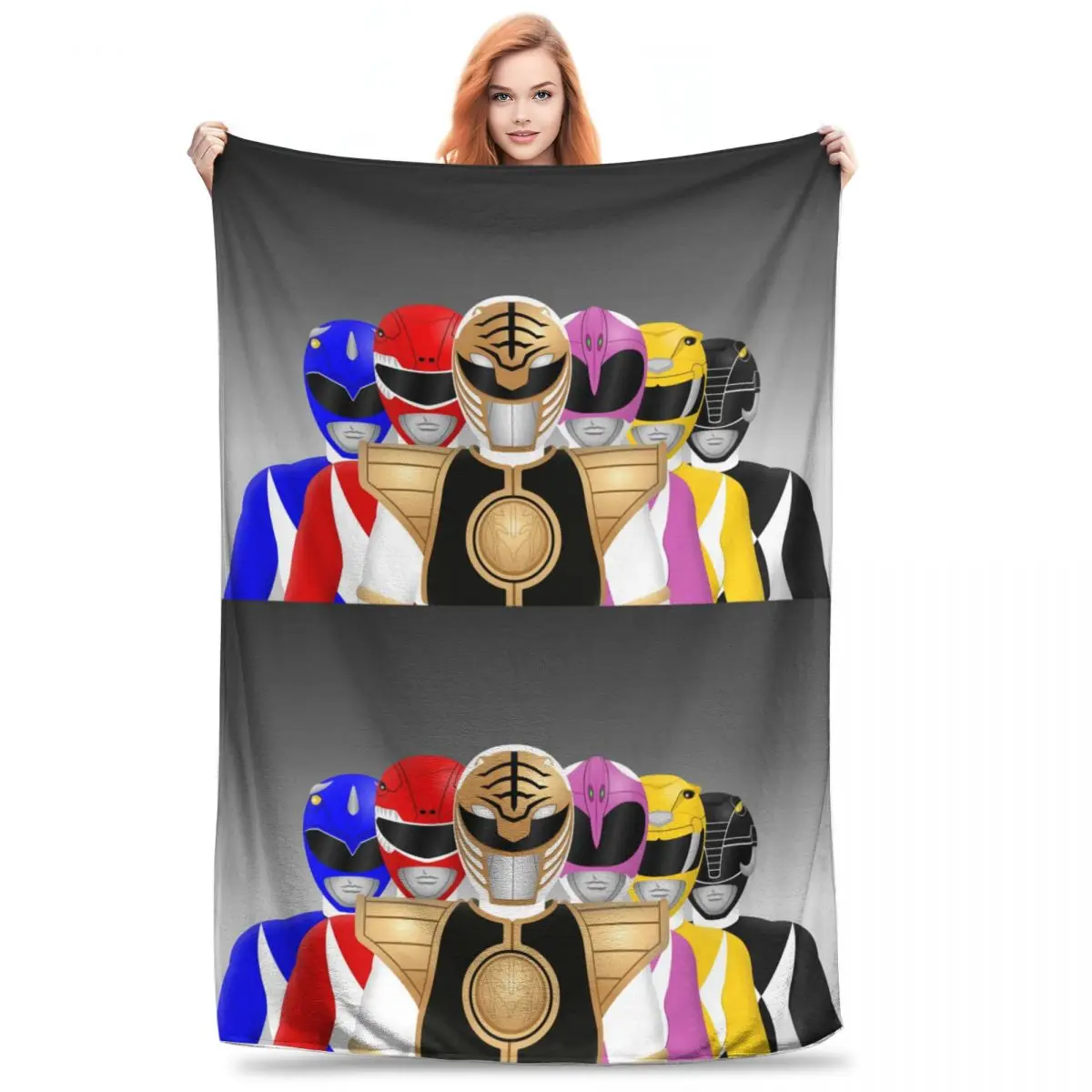 Mighty Morphin Power Ranger Blankets Fleece Throw Blankets Sofa Throw Blanket For Couch Bedding Outdoor Throws Bedspread Quilt