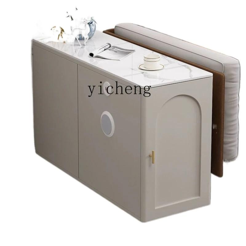 YY Side Table Table Light Luxury Portable Coffee Table Sofa Locker Bluetooth Audio