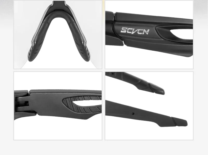 SCVCN Photochrome Sonnenbrille Radsportbrille MTB Fahrradbrille Herren Sportbrille Laufbrille UV400 Schutzbrille – Detail 8