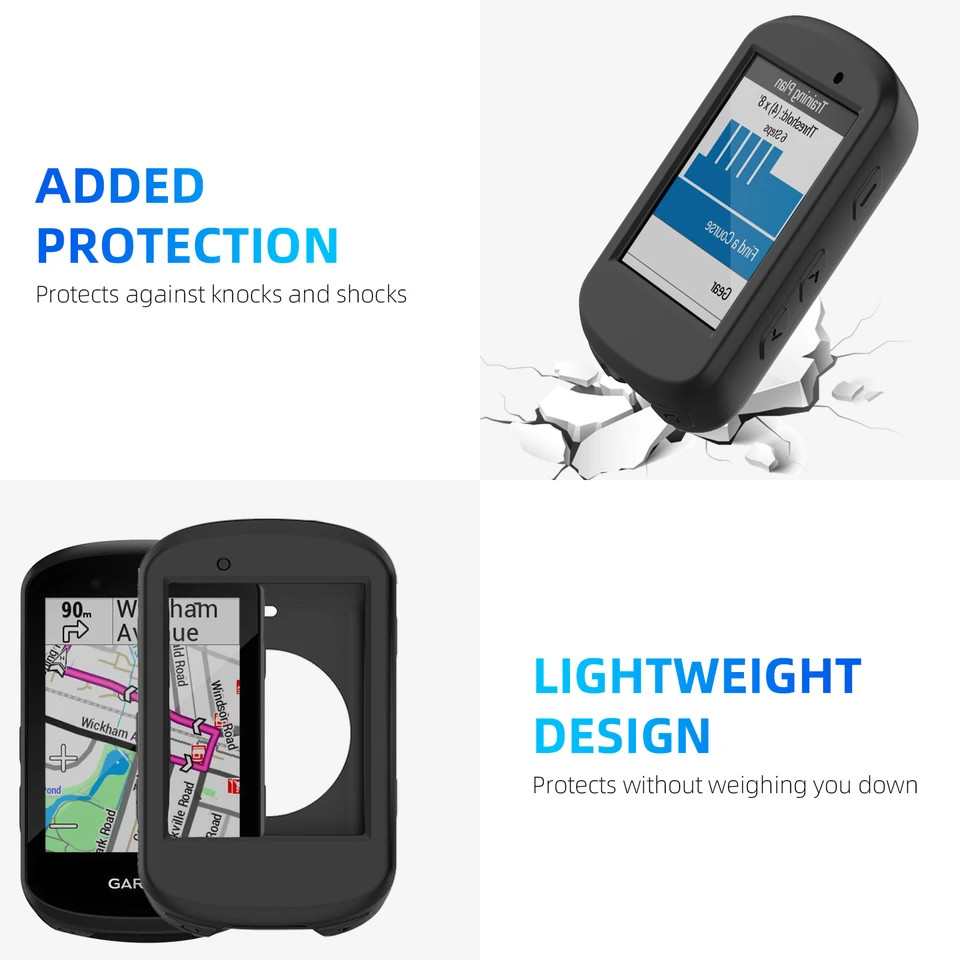 GPS付きフルガラスシリコンケース,保護カバー,モデルGarmin Edge 840