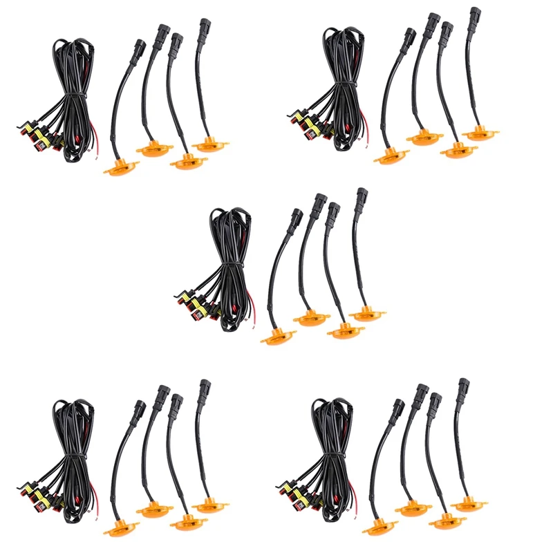 

5X подключи и работай, Автомобильная фонарь, передняя решетка, телефон, дневные ходовые огни, лампа для универсального пикапа, грузовика, седана