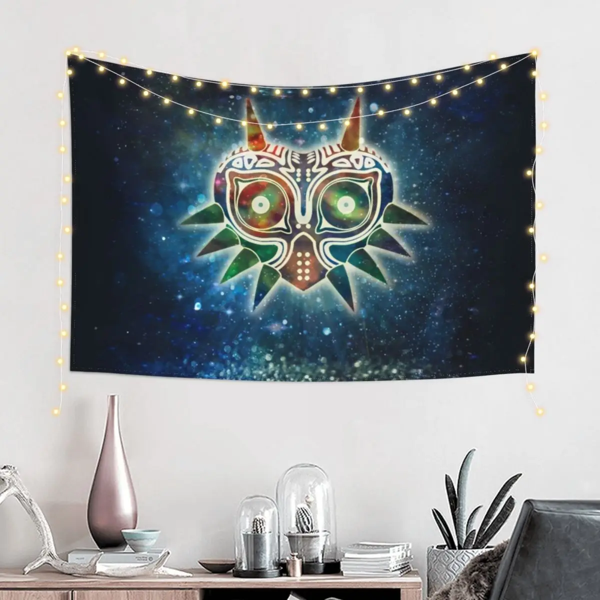 magic power mask Tapestry Room Decorating Aesthetic Cute Room Things Carpet On The Wall Room Decoration Accessories Tapestry