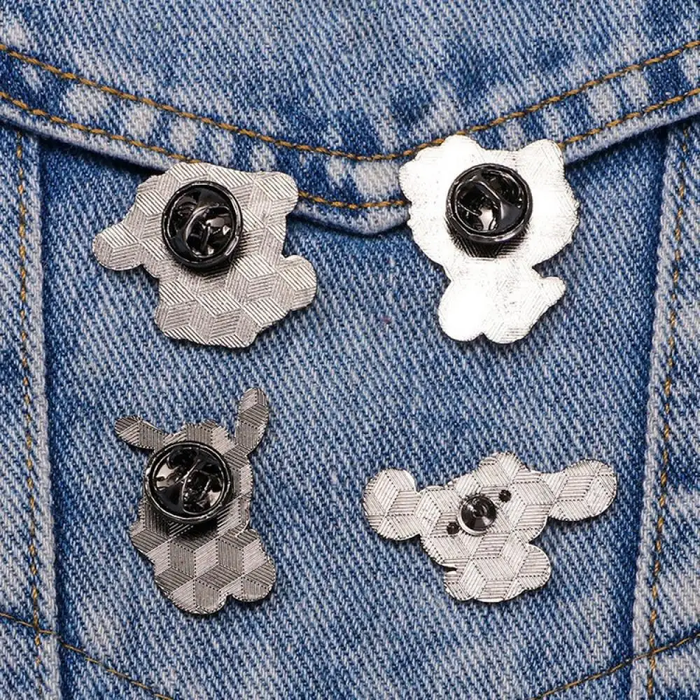 1 Buah Bros Kancing Hello Kitty Lucu Pochacco Cinnamoroll Enamel Kerah Pin Logam Anime Lencana Ransel Pakaian Hadiah Perhiasan