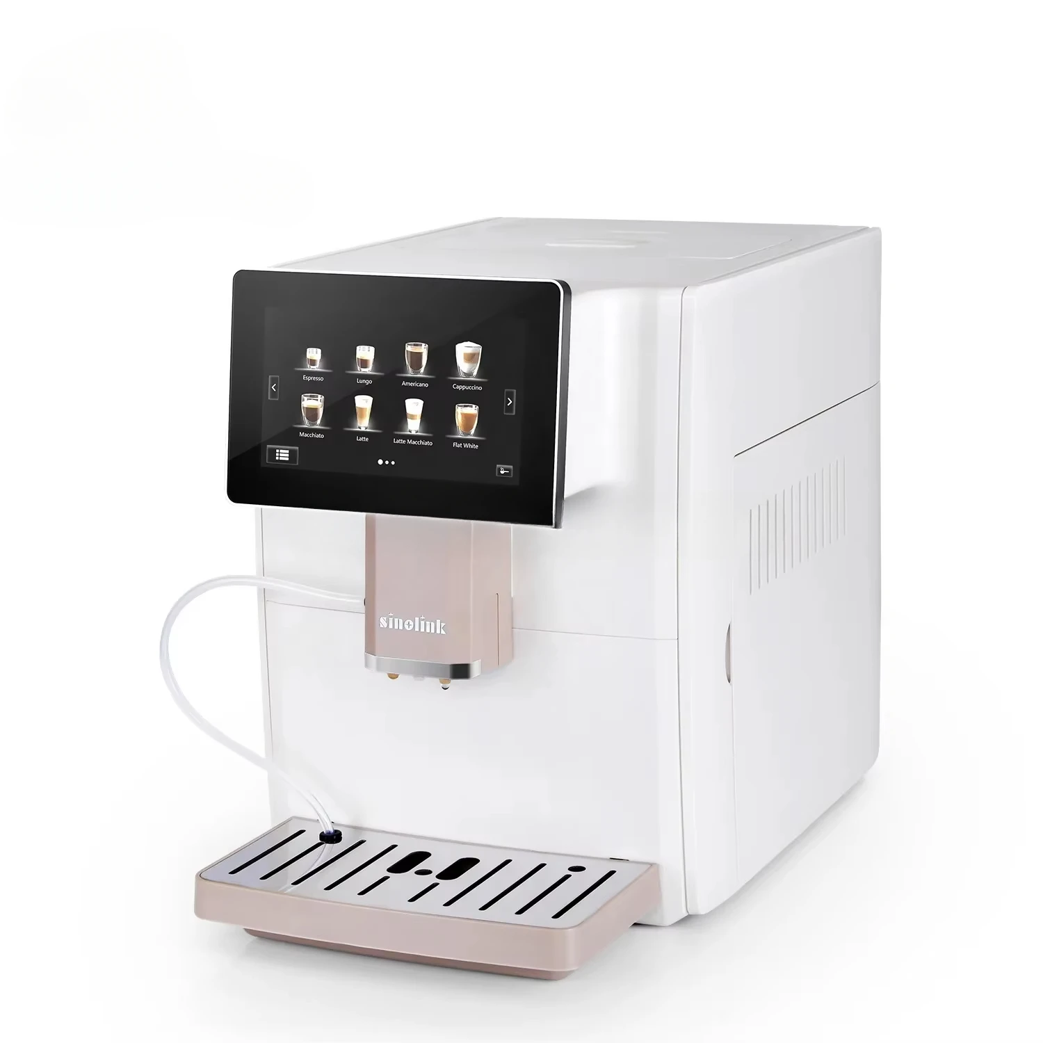 19 Bar  Touch Screen  Fully Automatic espresso coffee maker White Smart Coffee Machine