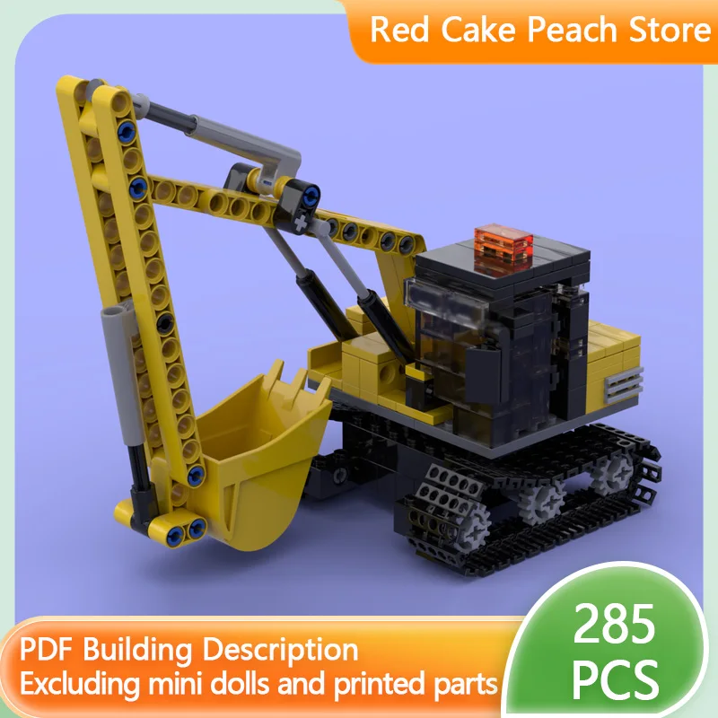 

Модель городской автомобиль MOC, строительные кирпичи, экскаватор, строительная техника, модульная технология, детские праздничные подарки, сборка игрушек, костюм