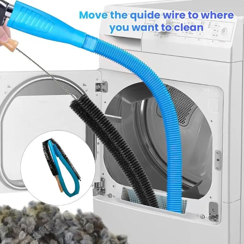 Kits de limpieza para rejillas de ventilación de secadores M6CB, eliminador rápido de pelusas, aspiradora, secador, cepillo para pelusas, secador.