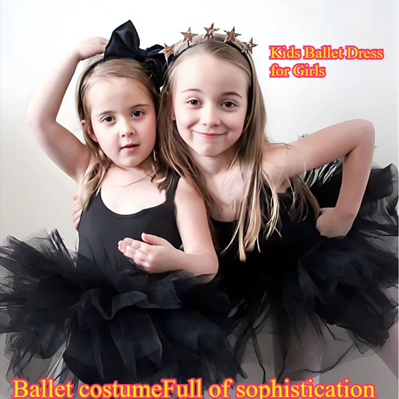

Children's Ballet Skirt Girls' Performance Clothes Stage Performance Grade Test Clothes Skate Gymnastics Birthday Party