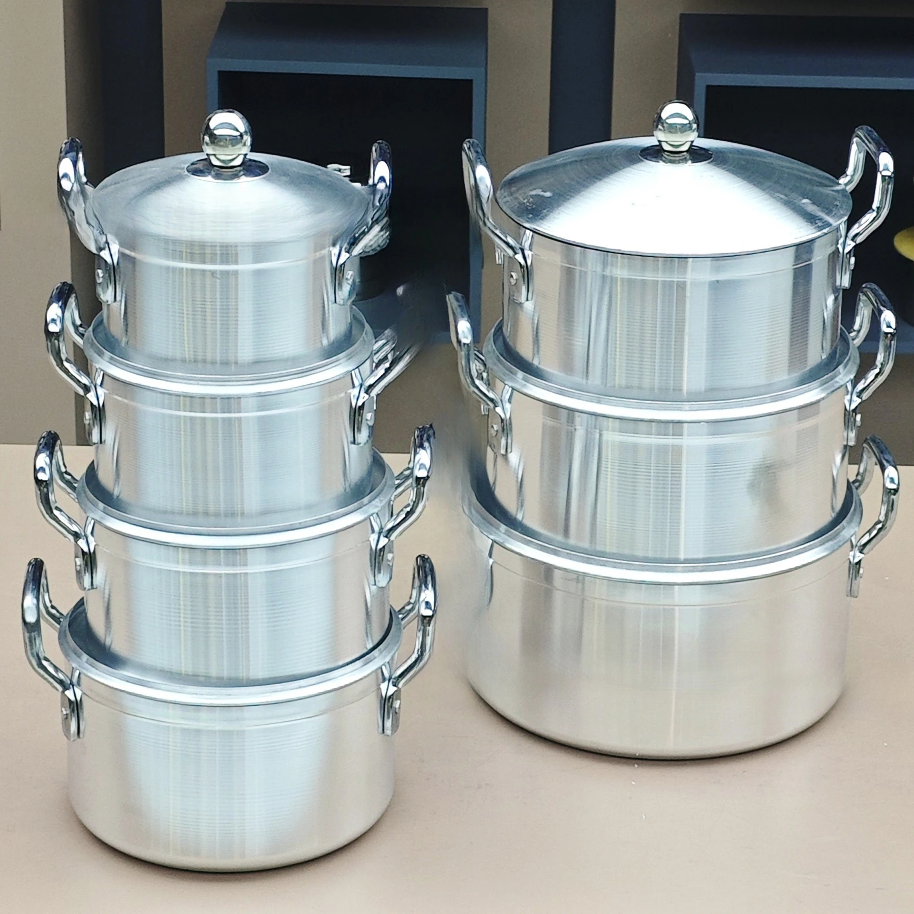 Aluminum Cookware Set, Non-Stick Aluminium Pot Set  for Kitchen Cooking, South America/Africa Hot Sale