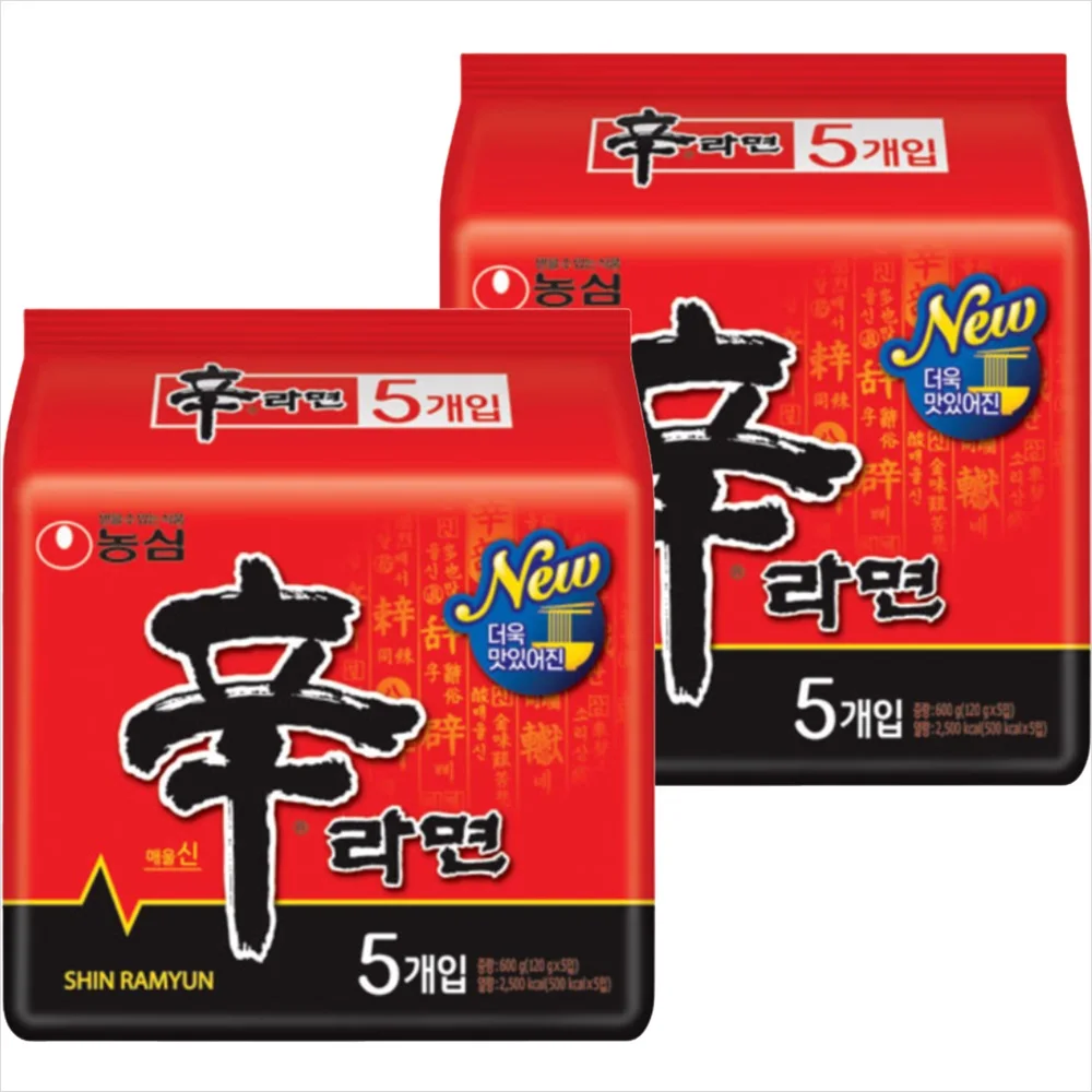 Nongshim Shin Ramyun 10 paquetes (1000 ganan descuento al comprar 2 juegos X una amplia fecha de caducidad)
