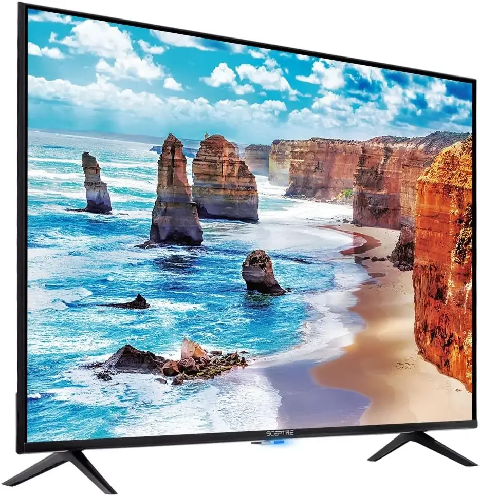 43 "LED HDTV 3X HDMI 2.0 HDCP 2.2 VESA جدار جاهز، معدن أسود 2018 رابط متنقل عالي الوضوح (MHL) MHL يسمح البث