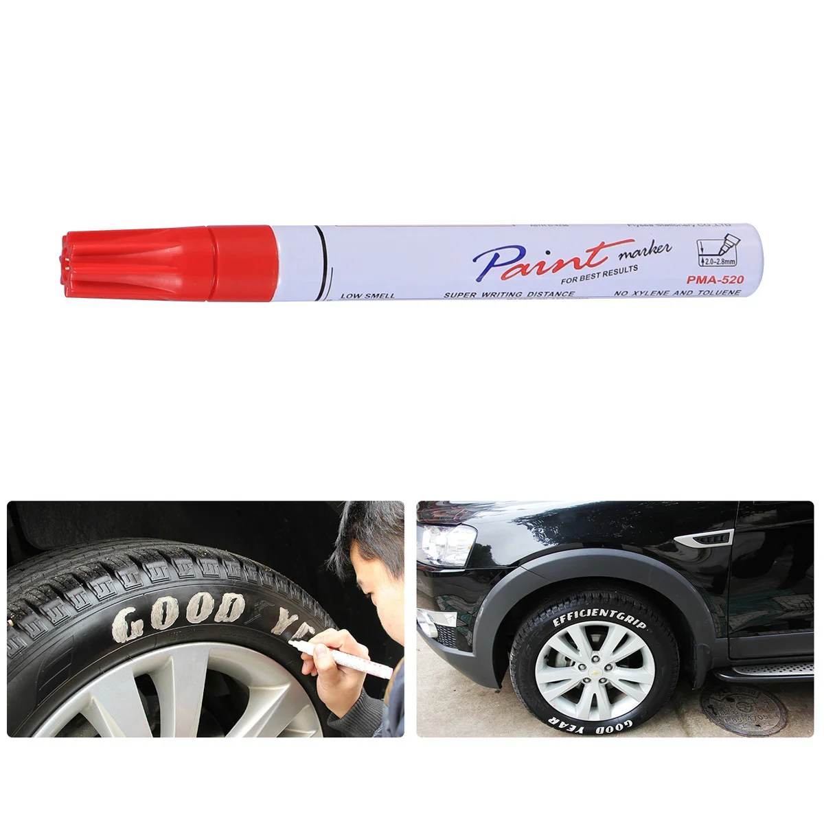 Car Paint Repair Pen Up Marker For Scratches, Prevents Rust Oxidation, Works On Metal Glass Wood Stone Plastic