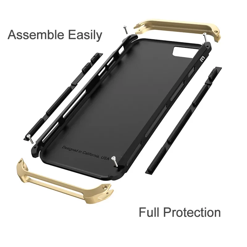 Shockproof Metal Armor Case For iPhone SE 2022 Case Aluminum Metal Frame Matte PC Full Cover Funda For iPhone SE 2020 Case Cqoue