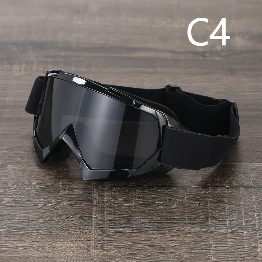 Motorbike Helmet‑Fit Goggles, UV‑Block Wind‑Shield Motocross Dirt Bike Enduro Off‑Road Riding Eyewear